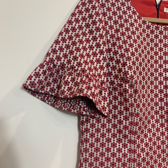 Trina Turk Floral Darling Ruffle Sleeve Dress - Picture 7 of 14